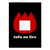 📛 tofu op vuur wenskaart (Voorkant)