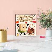 Tofu over Turkije Classic T-shirt Acryl Bord (Huwelijk)