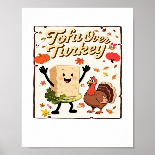 Tofu over Turkije Classic T-shirt Poster (Voorkant)