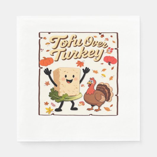 Tofu over Turkije Classic T-shirt Servet (Voorkant)