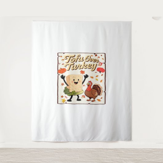 Tofu over Turkije Classic T-shirt Wandkleed (Voorkant)