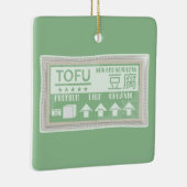 Tofu Pop art food verpakking Keramisch Ornament (Rechts)