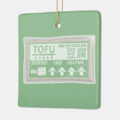 Tofu Pop art food verpakking Keramisch Ornament (Links)