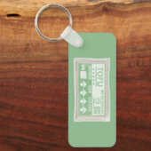 Tofu Pop art food verpakking Sleutelhanger (Voorkant)