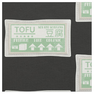 Tofu Pop art food verpakking Stof