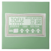 Tofu Pop art food verpakking Tegeltje (Voorkant)