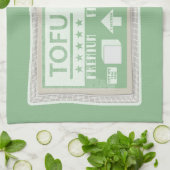 Tofu Pop art food verpakking Theedoek (Gevouwen)