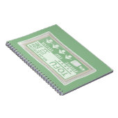 Tofu Pop art voedselverpakking Notitieboek (Rechterzijde)