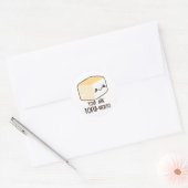 Tofu-rijke Emoji Ronde Sticker (Envelop)