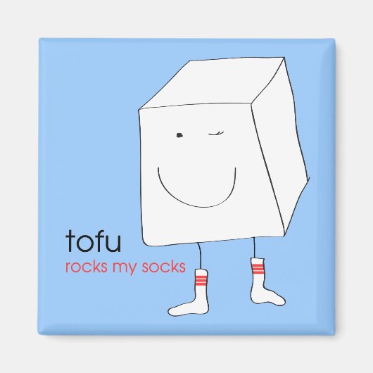Tofu Rocks Mijn Sokken - Magneet (Voorkant)