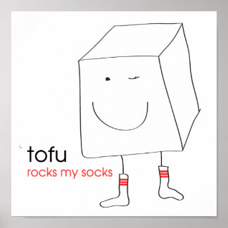 Tofu Rocks Mijn Sokken Poster