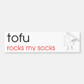 Tofu Rocks My Socks - Bumpersticker (Voorkant)