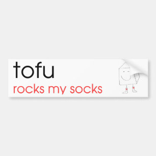 Tofu Rocks My Socks - Bumpersticker