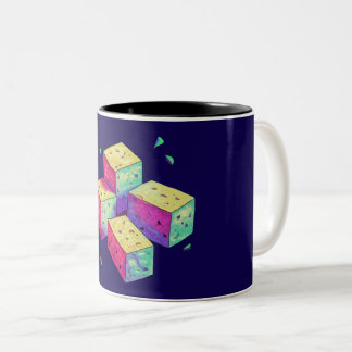 tofu-tastisch tweekleurige koffiemok