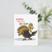 Tofu-Thanksgiving Feestdagenkaart (Staand voorkant)