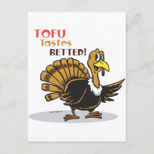 Tofu-Thanksgiving Feestdagenkaart