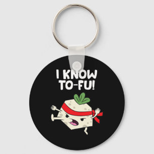 Tofu Vegan Ik ken Karate Tofu Kung Fu Tofu Sleutelhanger