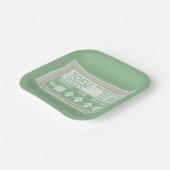 Tofu Vegan Vegetarisch eten Papieren Bordje (Gebogen)