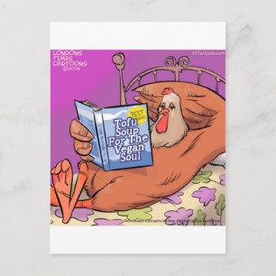 Tofu Vegan Ziel Grappig Briefkaart