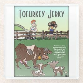 Tofurkey Jerky Glass Onderzetter Glazen Onderzetter
