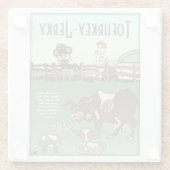 Tofurkey Jerky Glass Onderzetter Glazen Onderzetter (Achterkant)