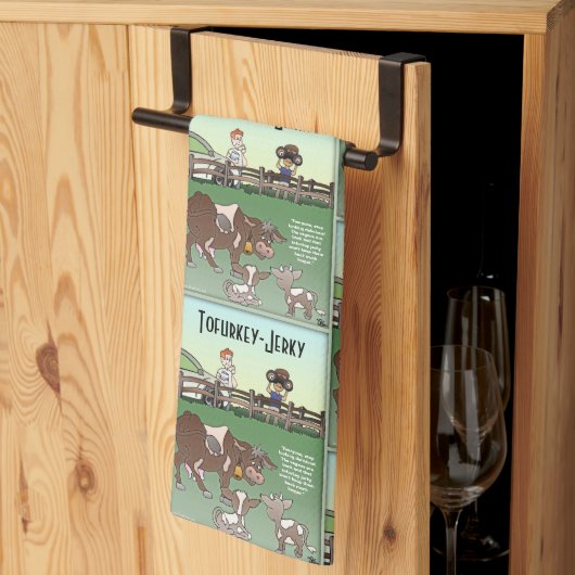 Tofurkey Jerky Kitchen Towel Theedoek (Derde Gevouwen)