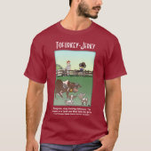 Tofurkey Jerky Maroon Mannen T-Shirt (Voorkant)
