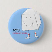 TofuRocksbluebackground.ai Ronde Button 5,7 Cm (Voorkant)