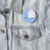 TofuRocksbluebackground.ai Ronde Button 5,7 Cm (In situ)