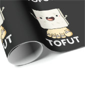 Tofut Funny Tofu Pun Dark BG Cadeaupapier (Rol Hoek)
