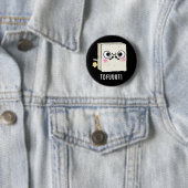 Tofuut Funny Farting Tofu Pun Dark BG Ronde Button 5,7 Cm (In situ)