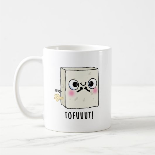 Tofuut Funny Farting Tofu Pun Koffiemok (Links)