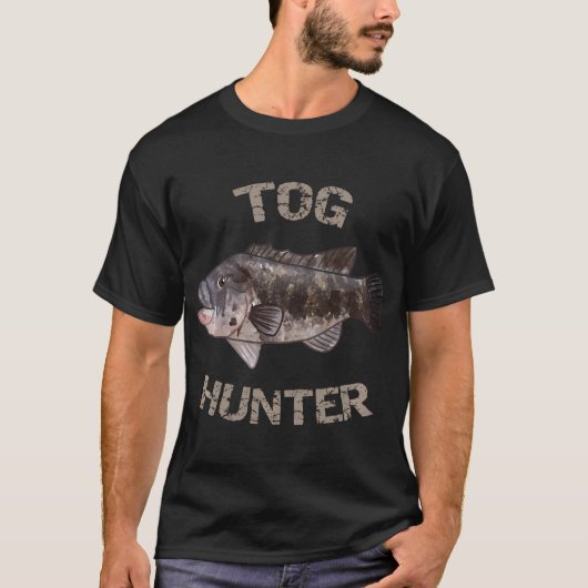 Tog Hunter Blackfish Tautog T-shirt (Voorkant)