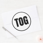 TOG - Klassieke Sticker van het dorp Togiak (Envelop)