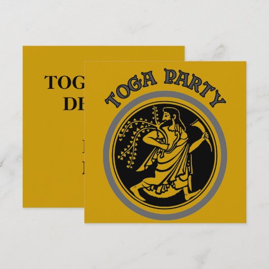 TOGA-FEEST KAART (Voorkant / Achterkant)