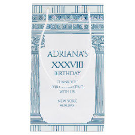 Toga-feest met Griekse meander motief en zuilen Klein Cadeauzakje