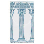 Toga feest met Griekse meander patroon en kolommen Klein Cadeauzakje (Achterkant)