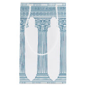 Toga feest met Griekse meander patroon en kolommen Klein Cadeauzakje (Voorkant)