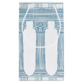 Toga-feest met Griekse meanderpatroon en zuilen  Klein Cadeauzakje (Achterkant)