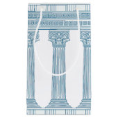 Toga-feest met Griekse meanderpatroon en zuilen  Klein Cadeauzakje (Voorkant)