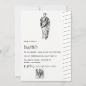 Toga Feest Thema Uitnodiging (Voorkant)