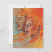 TOGA PARTIJINVITATIE INVITE MET GRIEKS GOD GODDESS KAART (Voorkant)