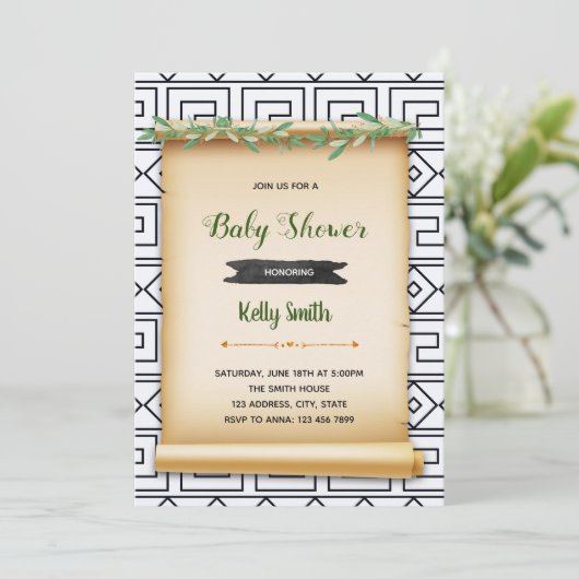 Toga partijuitnodiging kaart (Staand voorkant)