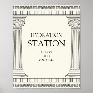Toga Party Hydration station voor waterhoek Poster