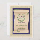 Toga Party Oude Romeinse Verjaardag Ivy Scroll Kaart (Voorkant)