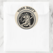 Toga Party, Romeins Man Ronde Sticker (Tas)
