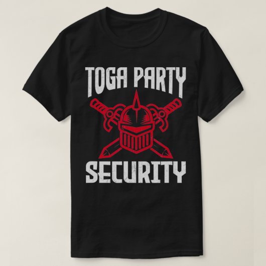 Toga Party Security2 T-shirt (Design voorkant)