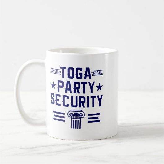 Toga Party Security - Funny Toga Party Costume  Koffiemok (Links)