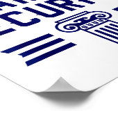 Toga Party Security - Funny Toga Party Costume Poster (Hoek)