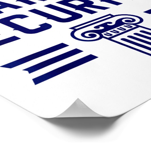 Toga Party Security - Funny Toga Party Costume Poster (Hoek)